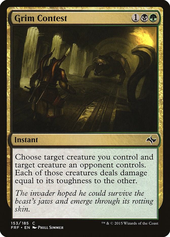 Grim Contest 153 card from Fate Reforged
