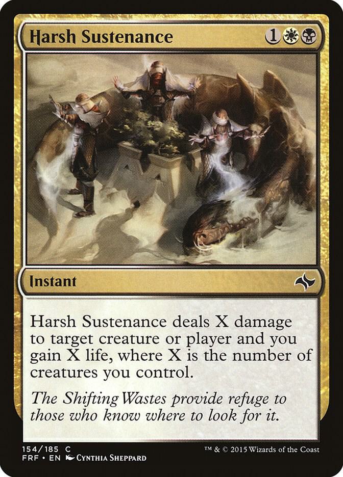 Harsh Sustenance 154 card from Fate Reforged