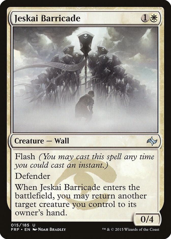 Jeskai Barricade 15 card from Fate Reforged