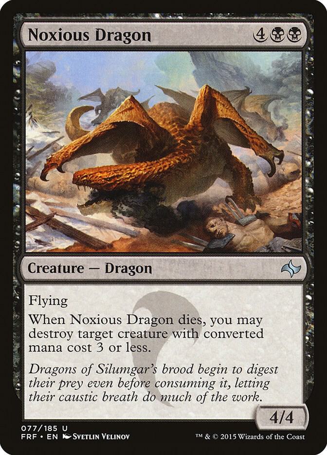 Noxious Dragon 77 card from Fate Reforged