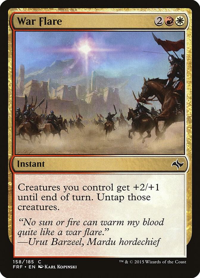 War Flare 158 card from Fate Reforged