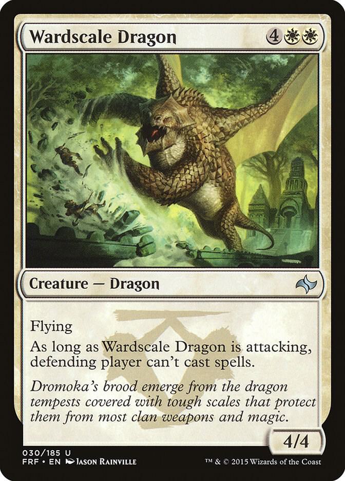 Wardscale Dragon 30 card from Fate Reforged