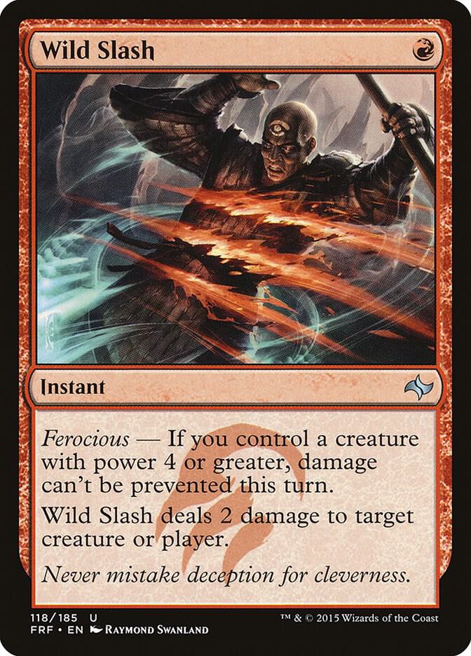 Wild Slash 118 card from Fate Reforged