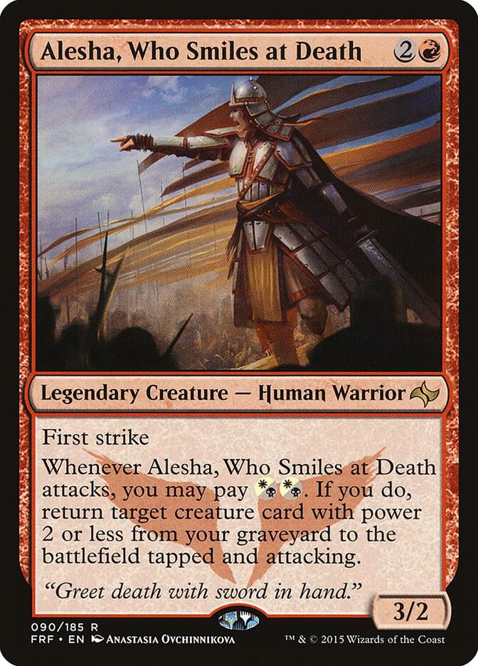 Alesha, Who Smiles at Death 90 card from Fate Reforged