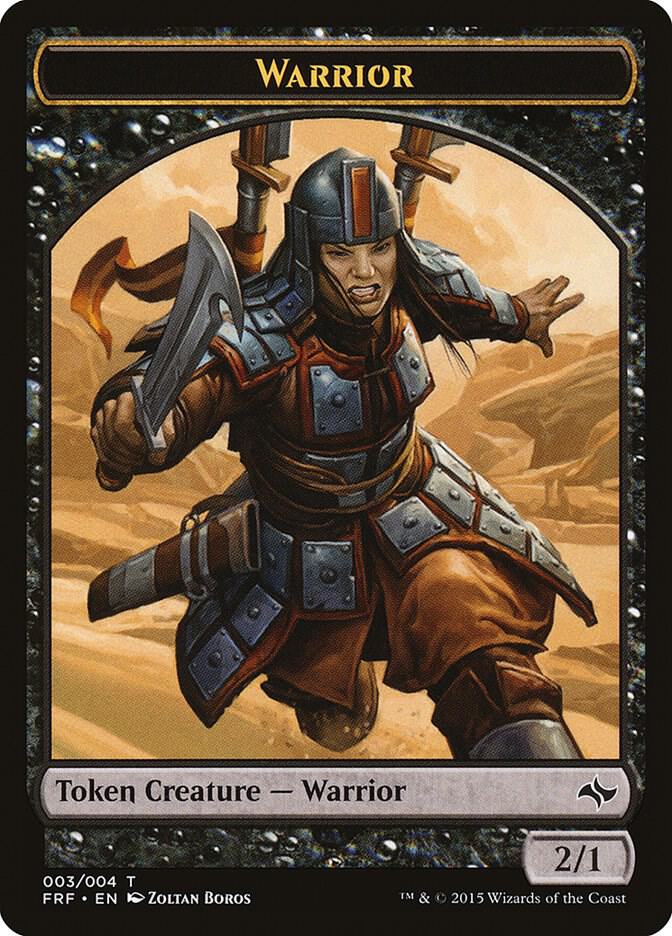 Warrior Token 3 card from Fate Reforged