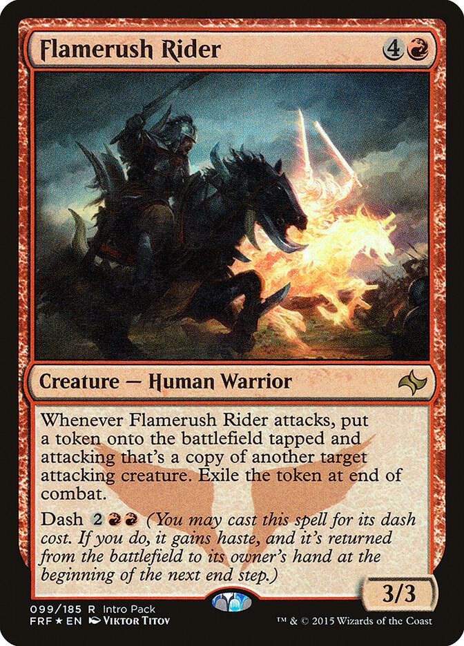 Flamerush Rider 99 card from Unique and Miscellaneous Promos