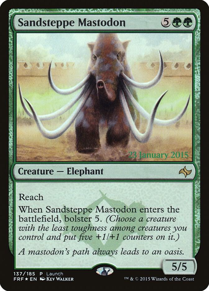 Sandsteppe Mastodon 137 card from Launch Party & Release Event Promos