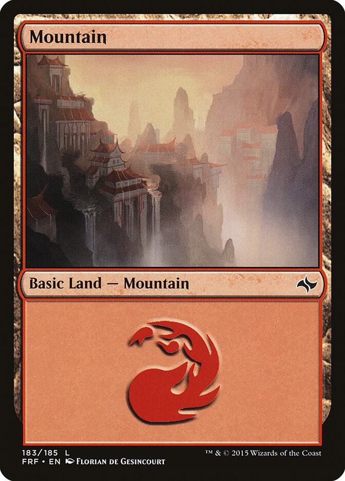 Mountain 183 card from Fate Reforged