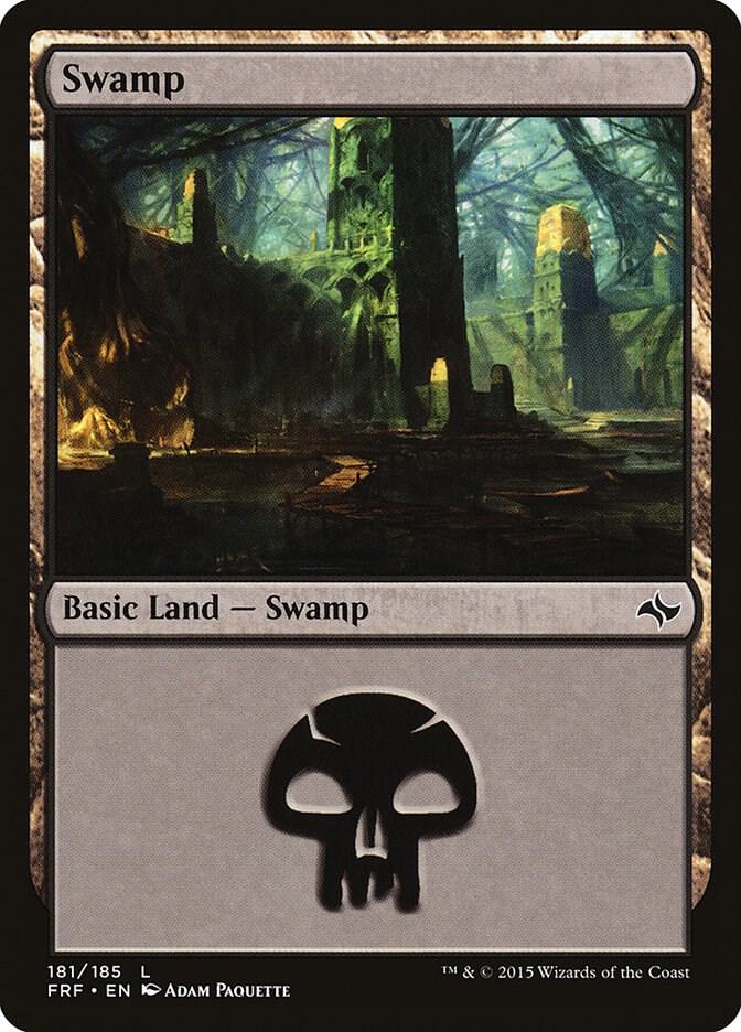 Swamp 181 card from Fate Reforged