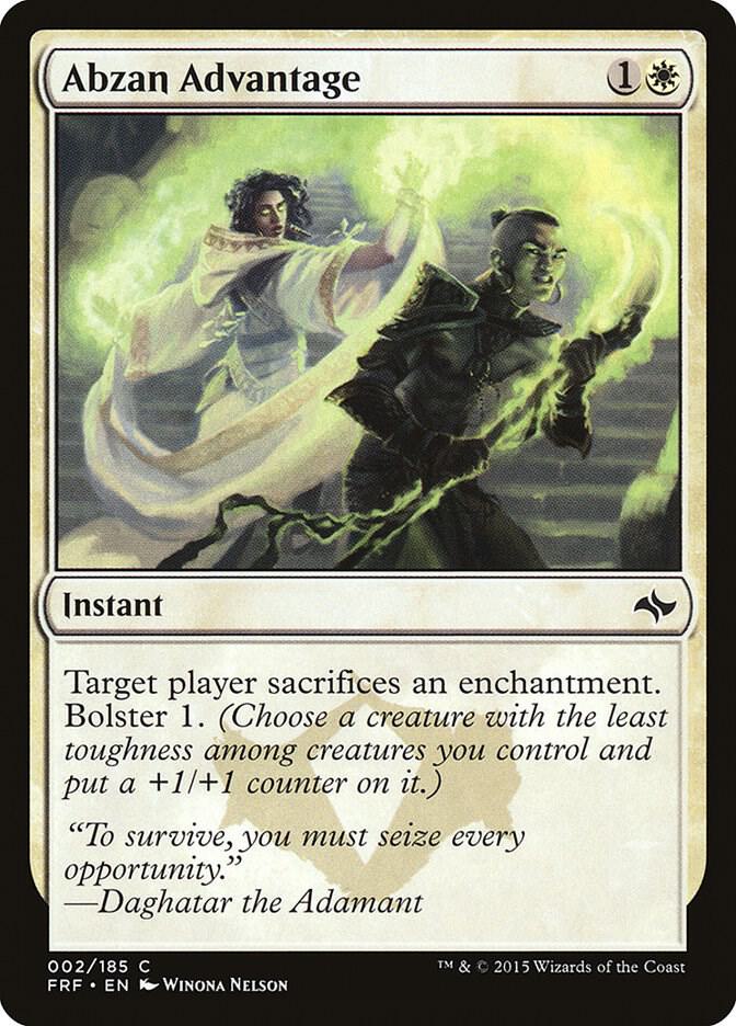 Abzan Advantage 2 card from Fate Reforged