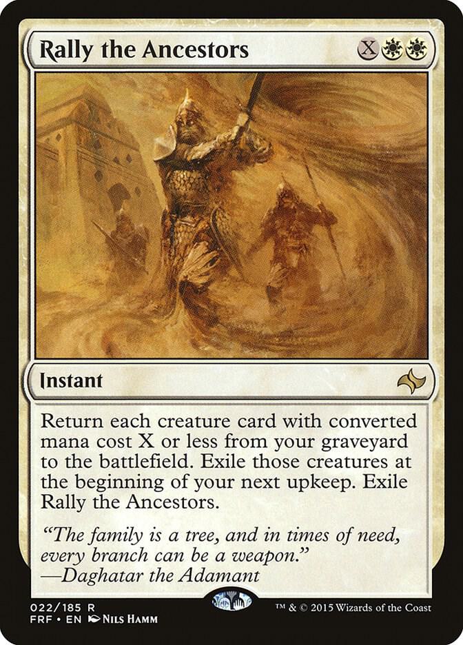 Rally the Ancestors 22 card from Fate Reforged