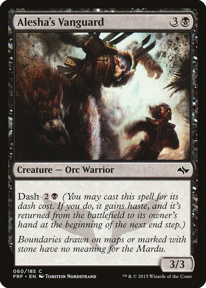 Alesha's Vanguard 60 card from Fate Reforged