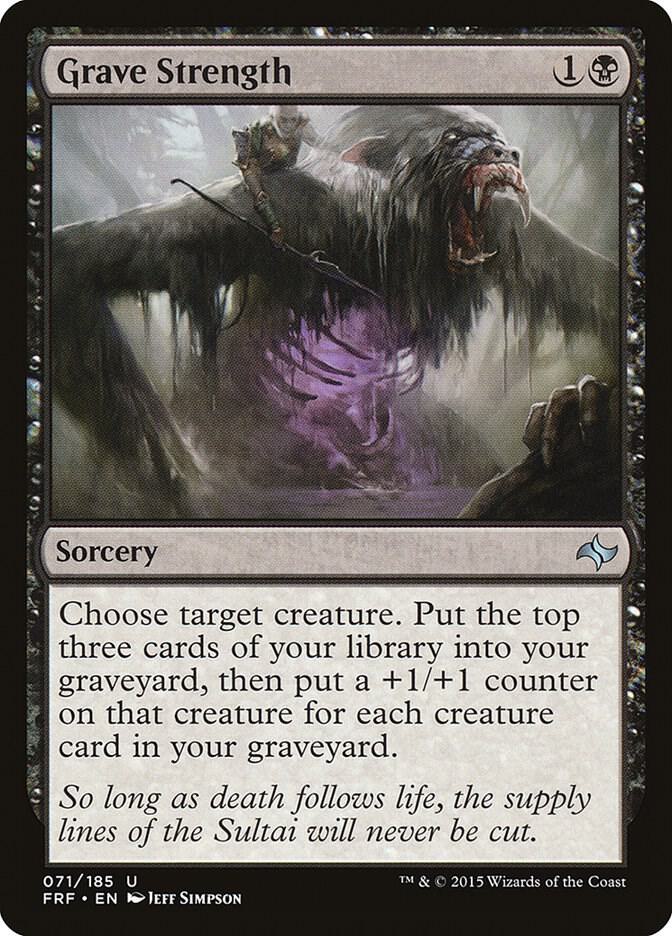 Grave Strength 71 card from Fate Reforged