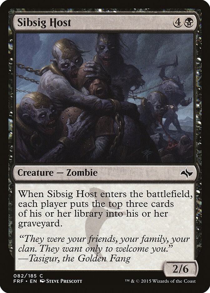 Sibsig Host 82 card from Fate Reforged