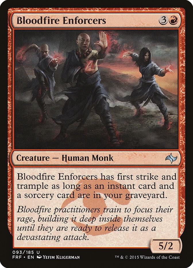 Bloodfire Enforcers 93 card from Fate Reforged