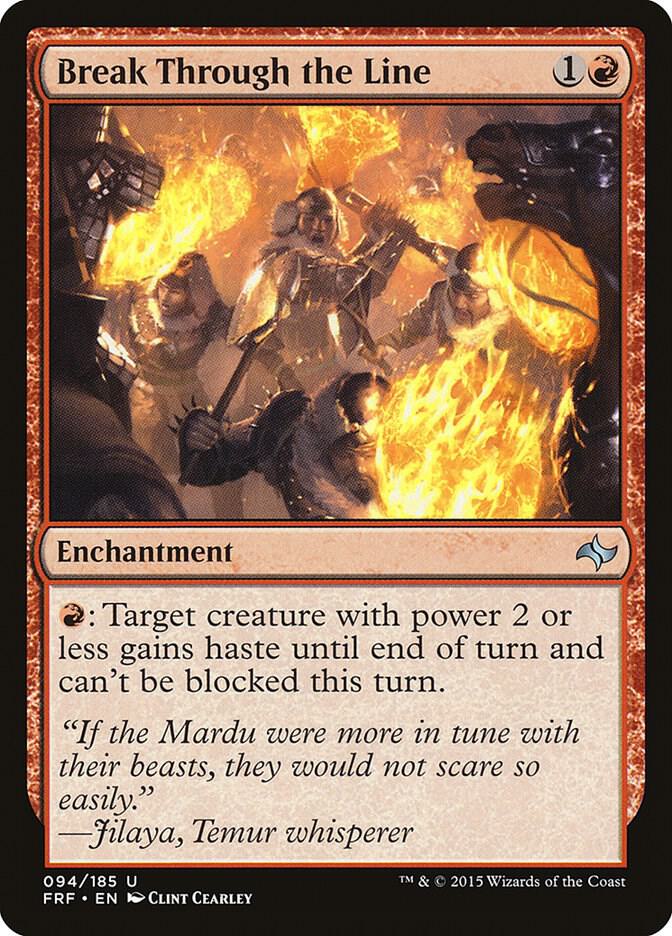 Break Through the Line 94 card from Fate Reforged