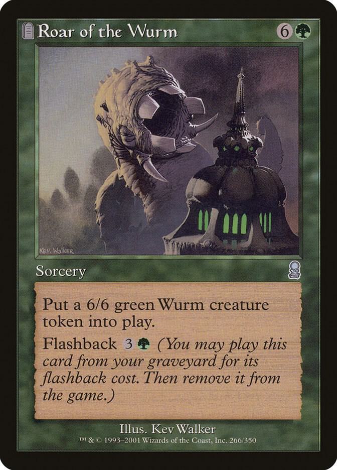 Roar of the Wurm 266 card from Odyssey