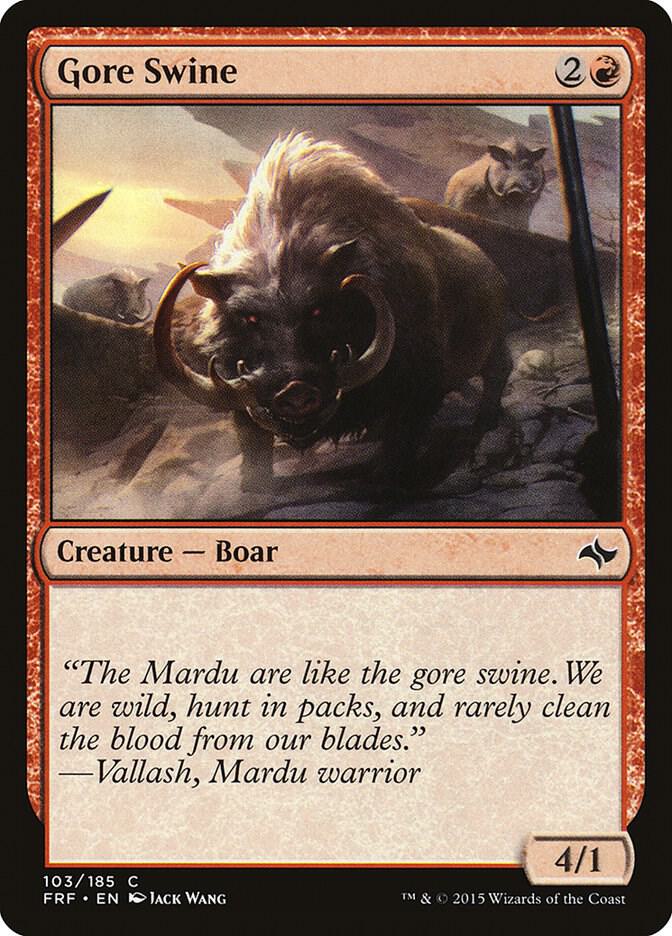Gore Swine 103 card from Fate Reforged