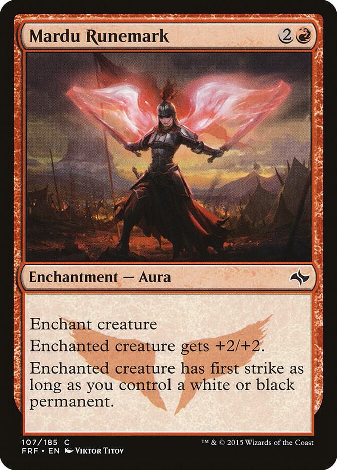 Mardu Runemark 107 card from Fate Reforged