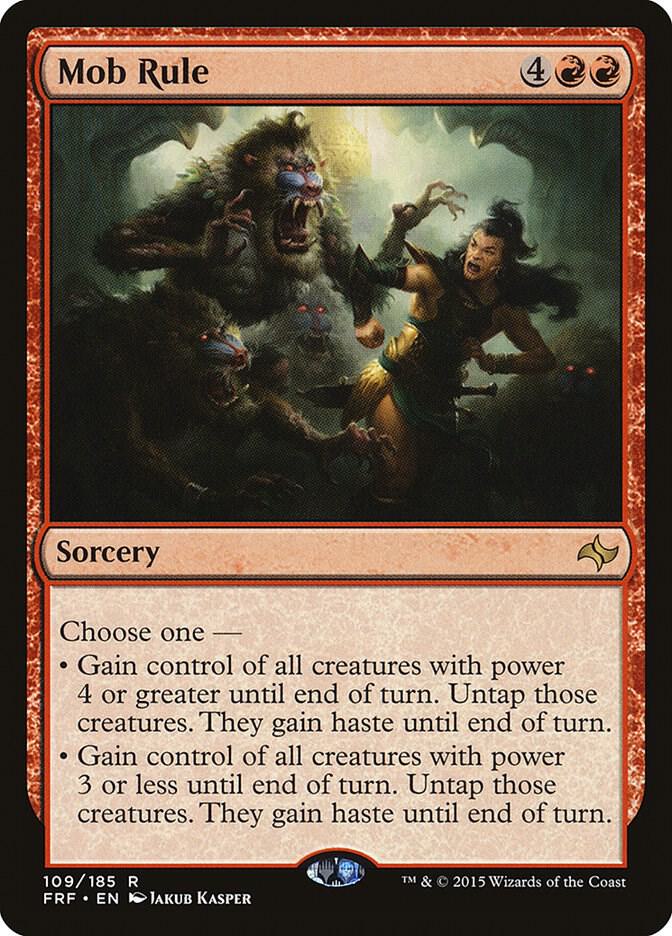 Mob Rule 109 card from Fate Reforged