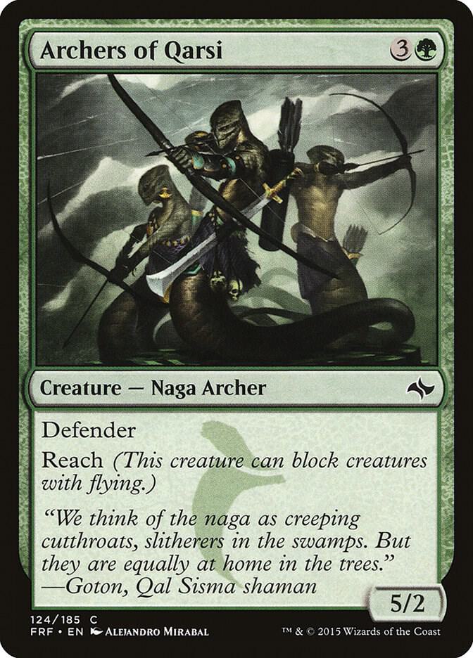 Archers of Qarsi 124 card from Fate Reforged