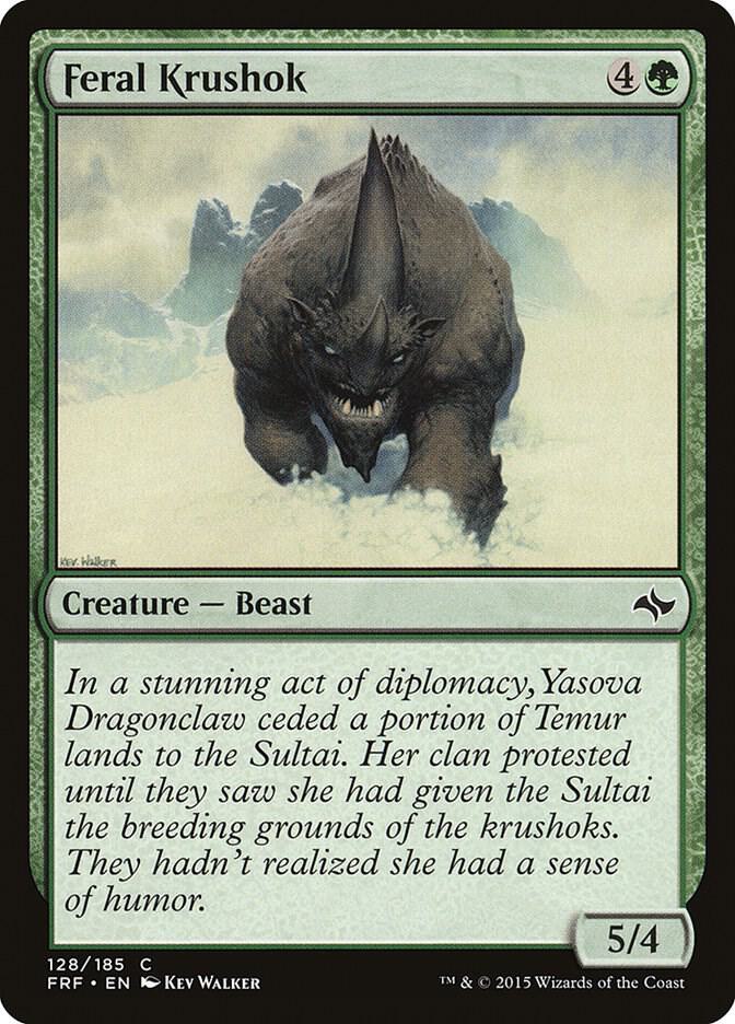 Feral Krushok 128 card from Fate Reforged