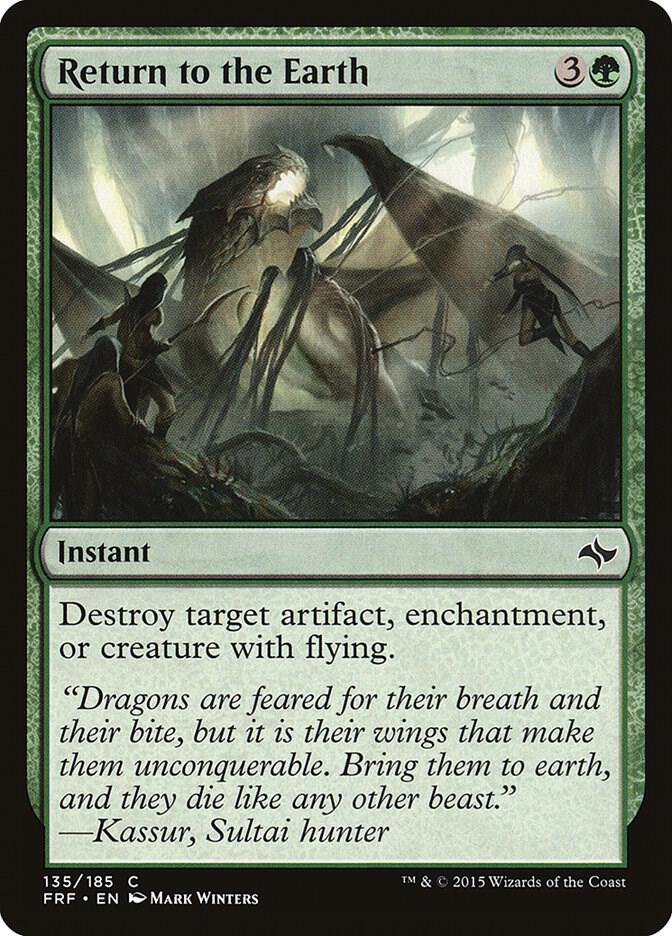 Return to the Earth 135 card from Fate Reforged