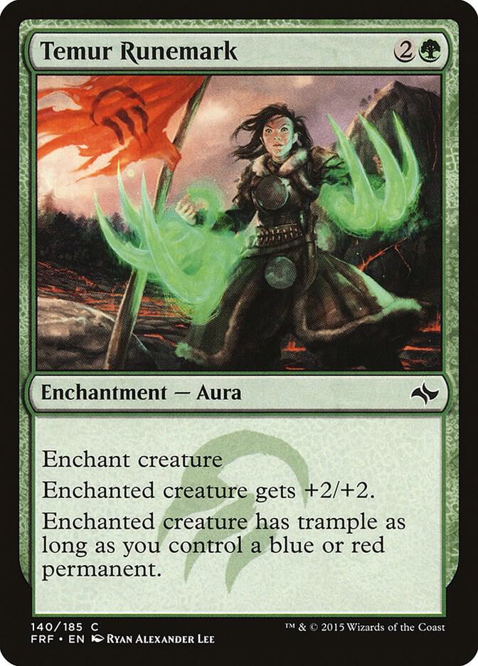 Temur Runemark 140 card from Fate Reforged