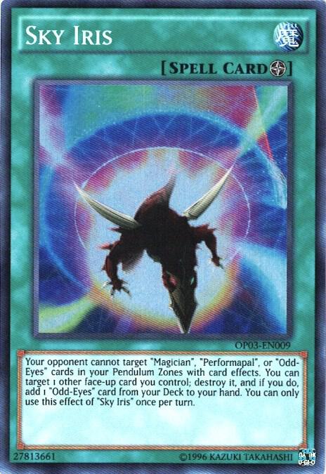 Sky Iris OP03-EN009 card from OTS Tournament Pack 3