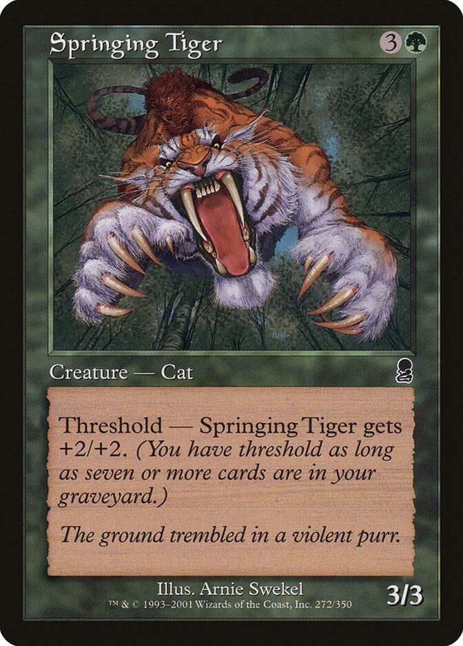 Springing Tiger 272 card from Odyssey