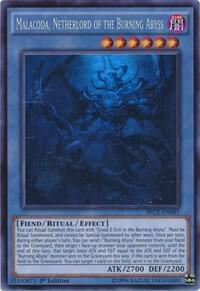 Malacoda, Netherlord of the Burning Abyss (Ghost Rare) SECE-EN085 card from Secrets of Eternity