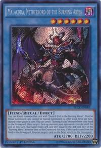 Malacoda, Netherlord of the Burning Abyss SECE-EN085 card from Secrets of Eternity