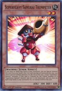 Superheavy Samurai Trumpeter SECE-EN008 card from Secrets of Eternity