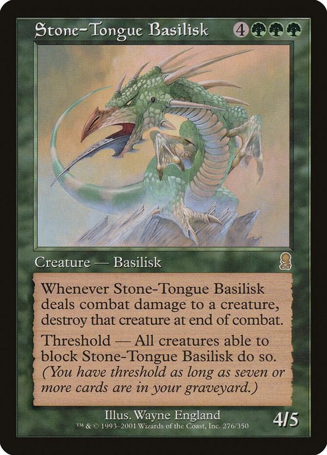 Stone-Tongue Basilisk 276 card from Odyssey