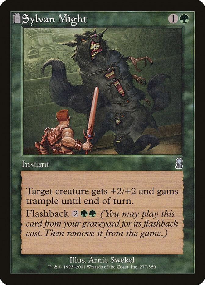Sylvan Might 277 card from Odyssey