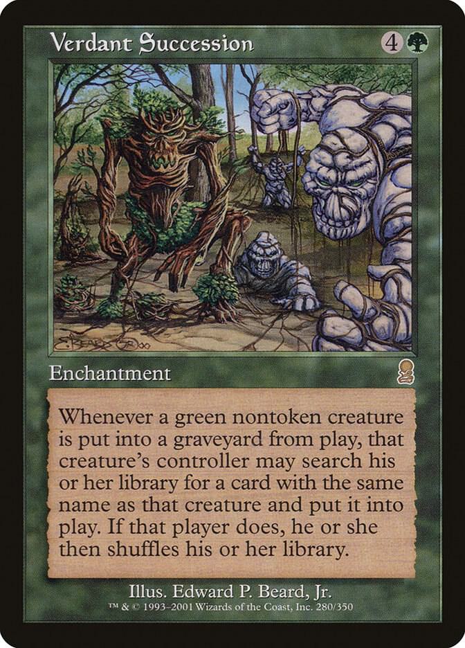 Verdant Succession 280 card from Odyssey