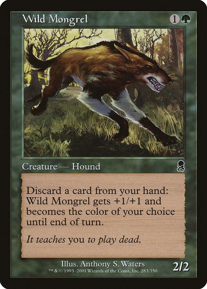 Wild Mongrel 283 card from Odyssey