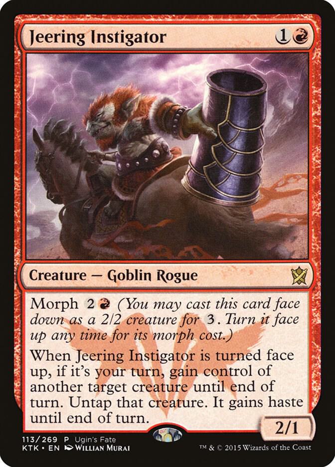 Jeering Instigator 113 card from Ugin's Fate Promos