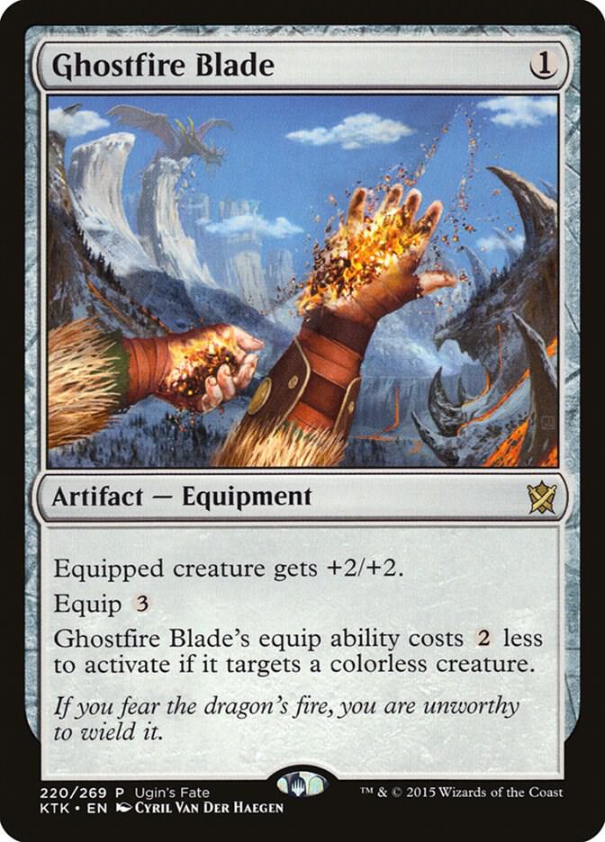 Ghostfire Blade 220 card from Ugin's Fate Promos