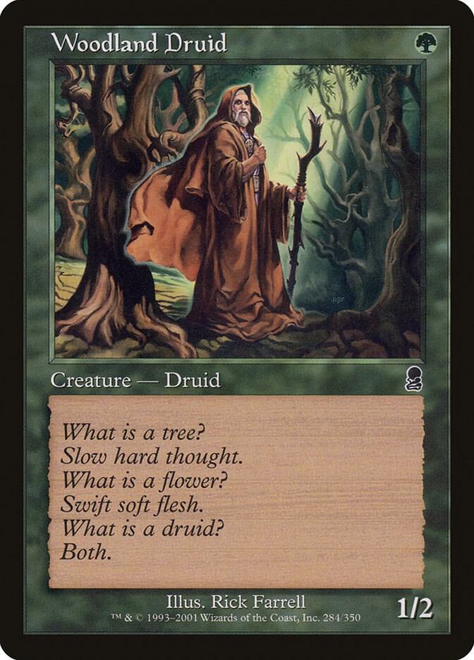 Woodland Druid 284 card from Odyssey