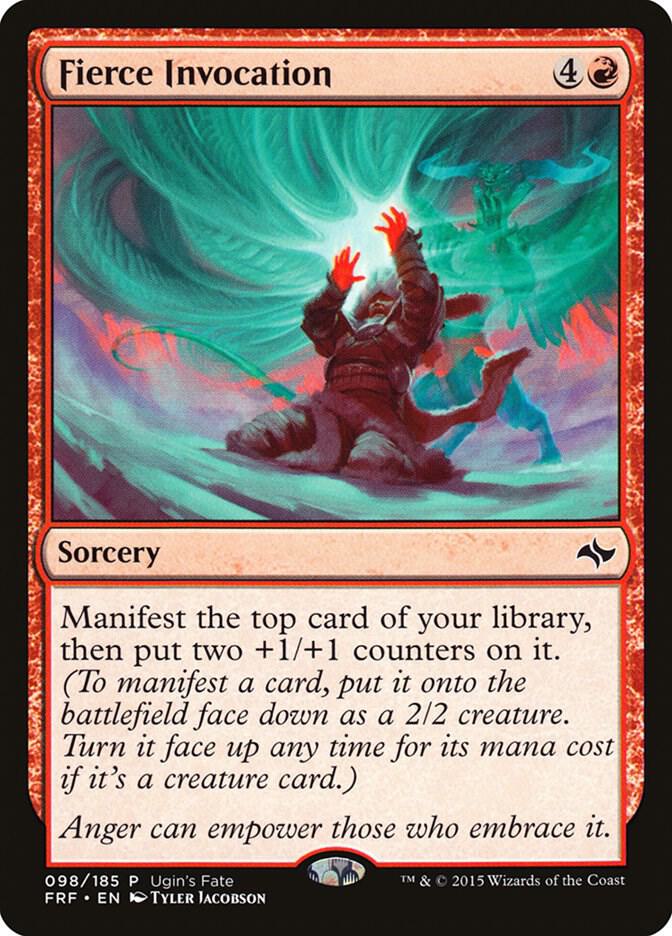 Fierce Invocation 98 card from Ugin's Fate Promos
