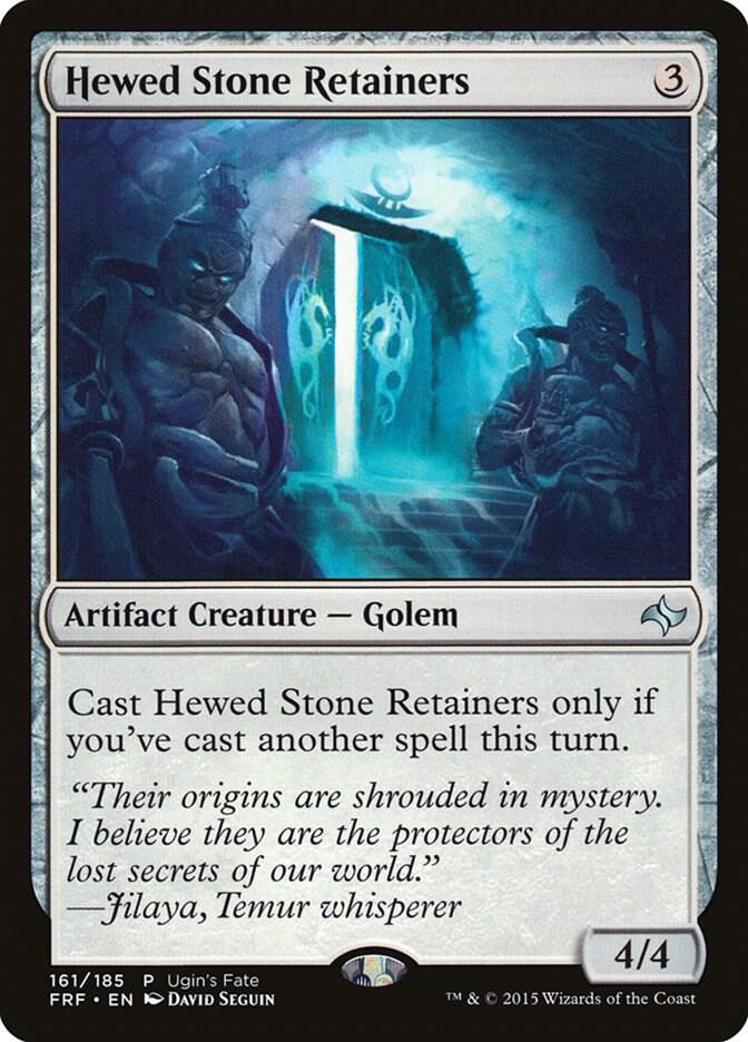 Hewed Stone Retainers 161 card from Ugin's Fate Promos