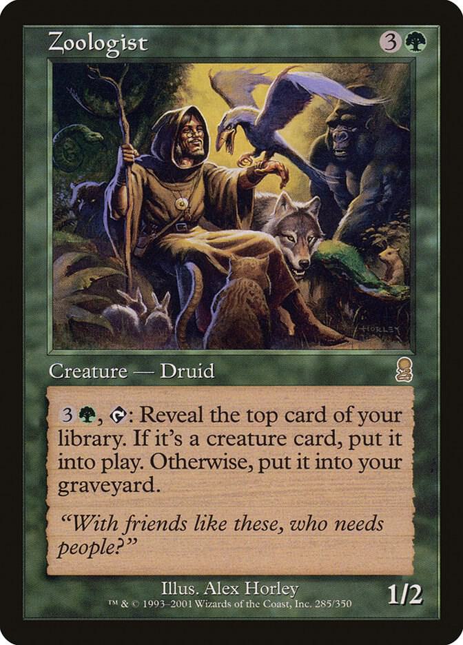 Zoologist 285 card from Odyssey