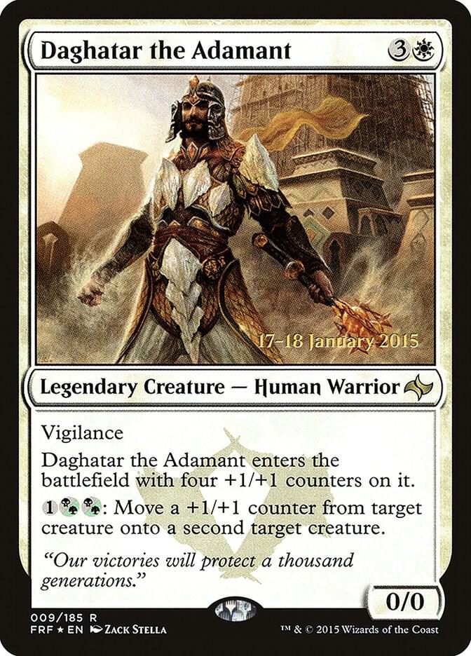 Daghatar the Adamant 9 card from Prerelease Cards