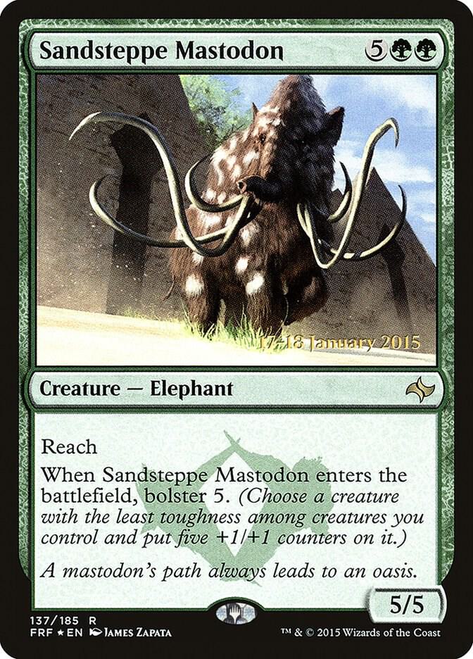 Sandsteppe Mastodon 137 card from Prerelease Cards