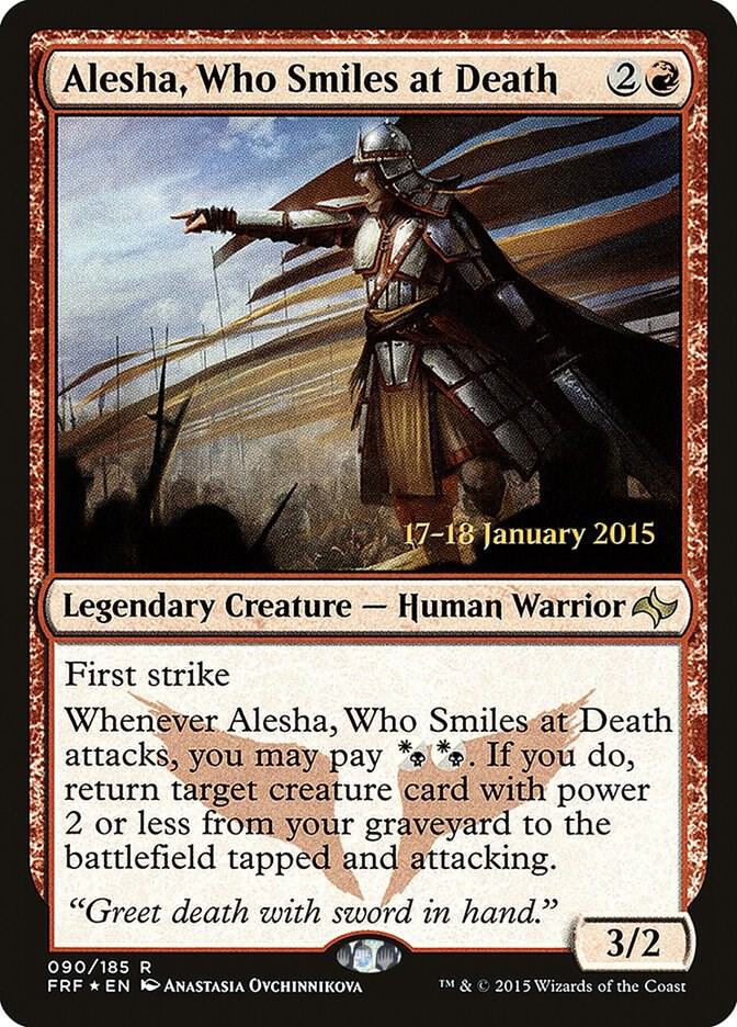 Alesha, Who Smiles at Death 90 card from Prerelease Cards