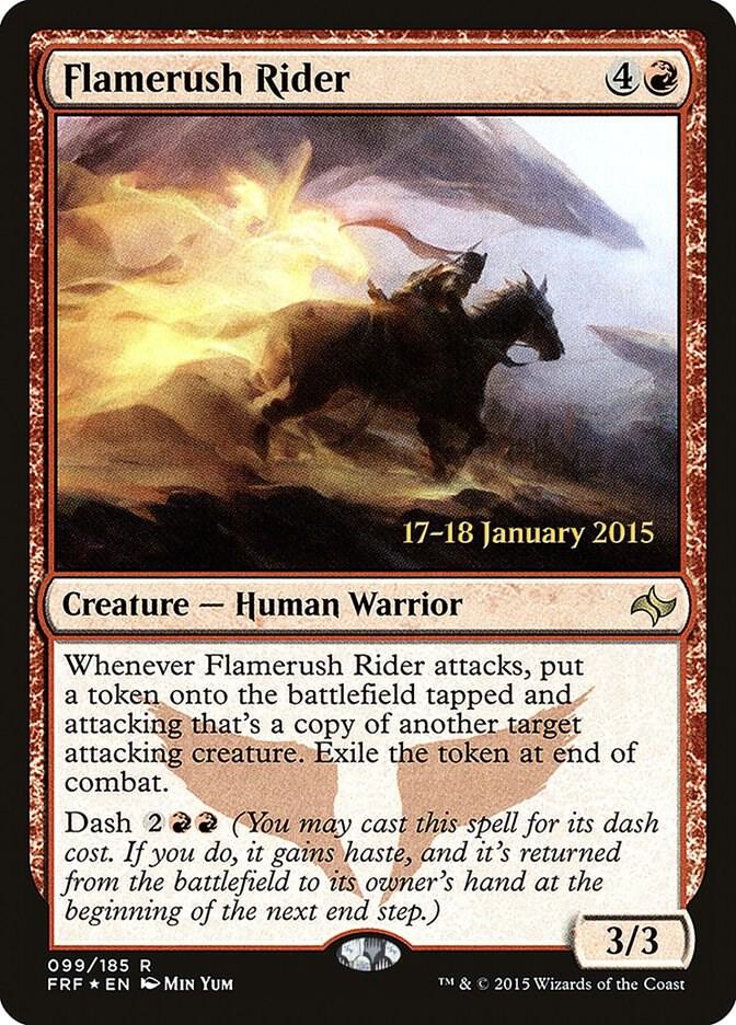 Flamerush Rider 99 card from Prerelease Cards