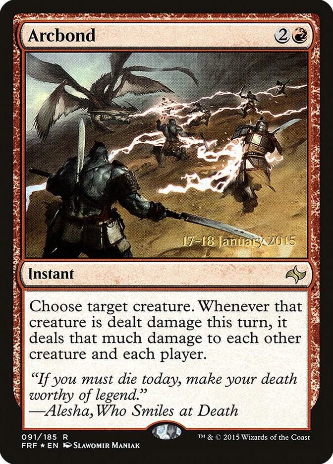 Arcbond 91 card from Prerelease Cards