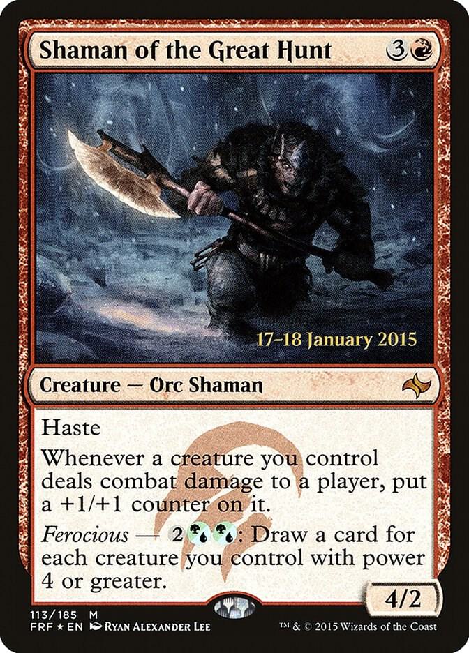 Shaman of the Great Hunt 113 card from Prerelease Cards