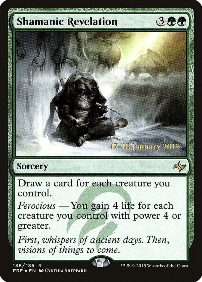 Shamanic Revelation 138 card from Prerelease Cards